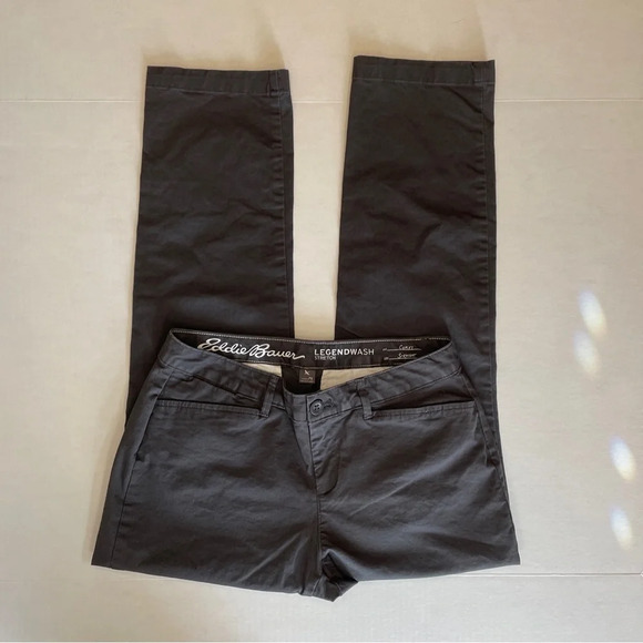 Eddie Bauer Dark Gray Curvy Straight Pants Women’s Size 6 - Picture 2 of 7